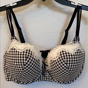 Victoria’s Secret black and white gingham bra